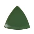 C.A.C. TRG-7-G, 7-Inch Porcelain Green Triangular Flat Plate, 3 DZ/CS