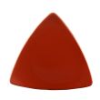 C.A.C. TRG-7-R, 7-Inch Porcelain Red Triangular Flat Plate, 3 DZ/CS