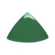 C.A.C. TRG-9-G, 8.5-Inch Porcelain Green Triangular Flat Plate, 2 DZ/CS