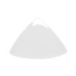 C.A.C. TRG-9, 8.5-Inch Porcelain White Triangular Flat Plate, 2 DZ/CS