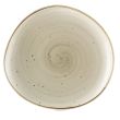 C.A.C. TUS-21-BGE, 12.25-Inch Porcelain Beige Dessert Plate, DZ