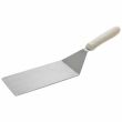 Winco TWP-42, Offset Turner with 4x8-Inch Blade and White Polypropylene Handle, NSF