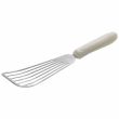 Winco TWP-60, Fish Spatula with 6.75x3.25-Inch Blade and White Polypropylene Handle, NSF