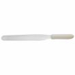 Winco TWPS-9, Bakery Spatula with 10x1.38-Inch Blade and White Polypropylene Handle, NSF