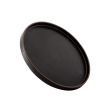 Kadra VT-1671, 10.5-Inch Vikko Thunder Porcelain Black Deep Round Plate, 16/CS