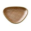 Yanco WD-809 8.75x1-Inch Melamine Wooden Look Triangular Plate, 24/CS