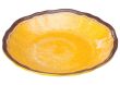 Winco WDM001-605, 9.63-Inch Dia Ardesia Lusia Melamine Hammered Deep Plate, Yellow, 24/CS
