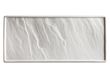Winco WDP001-203, 13.8 x 6-Inch Ardesia Calacatta Porcelain Rectangular Platter, Creamy White, 2/CS