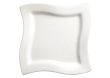 Winco WDP011-103, 9.25-Inch Ardesia Cramont Porcelain Square Swirl Bowl, Bright White, 12/CS