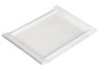 Winco WDP017-114, 15.63 x 10.63-Inch Ardesia Tallaro Porcelain Rectangular Platter, Bright White, 12/CS