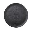 Wilmax WL-662109/A, 13-Inch Black Porcelain Round Platter, 12/PACK