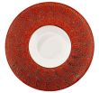 Wilmax WL-667225/A, 9.5-Inch Red Porcelain Deep Plate, 18/PACK