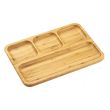 Wilmax WL-771222/A, 13x9-Inch Bamboo Divided Dish, 36/PACK