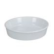 Yanco BK-211 11-Inch Porcelain White Round Deep Plate, DZ