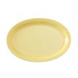 Yanco NS-516Y 15.5x10.75-Inch Nessico Melamine Oval Yellow Platter With Narrow Rim, DZ