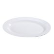 Yanco PS-14 13x8.5-Inch Piscataway Porcelain Oval White Platter, DZ