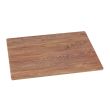 Yanco WD-213 12.5x10-Inch Melamine Wooden Look Rectangular Tray, 24/CS