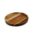Wilmax ZG-660008, 8-Inch Acacia Wood Round Stackable Plate, 12/CS