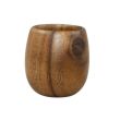 Wilmax ZG-660960, 20.3 Oz Acacia Wood Barrel Shaped Cup, 36/CS