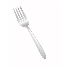Winco 0019-06, Flute Heavyweight Salad Fork, 18/0 Stainless Steel, Mirror Finish, 12/Pack