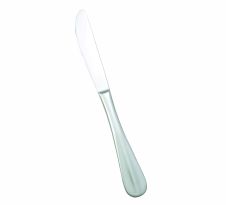 Winco 0034-08, Stanford Extra Heavyweight Dinner Knife, 18/8 Stainless Steel, Mirror Finish, 12/Pack