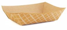 Southern Champion Tray RP25KS, 0.25-Lbs Striped Kraft Paperboard Food Tray, 1000/CS (Discontinued)