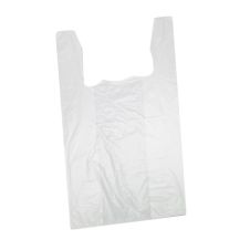 Rainbow 1/6W, 1/6-Size White Plastic T-Shirt Shopping Bags, 1000/CS