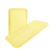 CKF 10SY, 10.75x5.75x0.5-Inch #10S Yellow Foam Meat Trays, 500/PK