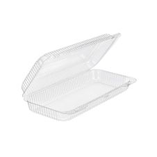 LBH-691, 12.5x6x2.5-Inch Clear Hinged Containers, 250/CS