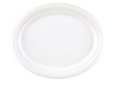 Berkley Square 1281000 10-Inch Bagasse Compostable Oval Plate, 500/CS