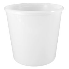 Placon CL168W, 168 Oz White Plastic Containers, 100/CS. Lids Are Sold Separately.