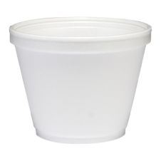 Dart 12SJ20, 12 Oz Squat White Foam Food Container, 500/Cs