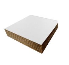 SafePro 1616S 16x16-Inch White Square Corrugated Cardboard Pads, 100/CS