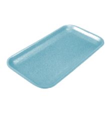 CKF 17SBL, 8.25x4.5x0.5-Inch #17S Blue Foam Meat Trays, 1000/PK