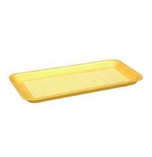 CKF 17SY, 8.25x4.5x0.5-Inch #17S Yellow Foam Meat Trays, 1000/PK