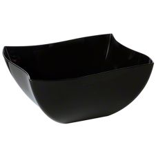 Fineline Settings 180-BK, 8 Oz Wavetrends Polystyrene Black Serving Bowl, 80/CS