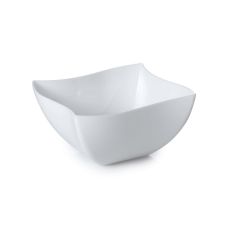 Fineline Settings 180-WH, 8 Oz Wavetrends Polystyrene White Serving Bowl, 80/CS