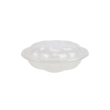 SafePro 18SW150, 18 Oz Clear PET Swirl Bowl with Lid Combo, 150/CS