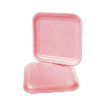 CKF 1SP, 5.25x5.25x0.62-Inch #1S Pink Foam Meat Trays, 1000/PK