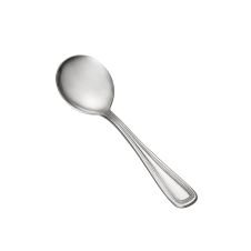 C.A.C. 2008-04, 6.25-Inch 18/0 Stainless Steel Pearl Bouillon Spoon, DZ