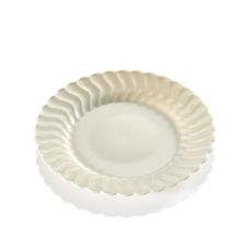 Fineline Settings 206-BO, 6-inch Flairware Polystyrene Bone Dessert Plate, 180/CS