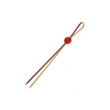 PacknWood 209BBLUKAR, 5.2-Inch Luka Bamboo Double Picks With Red Adjustable Ball, 2000/CS