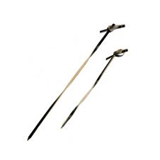 PacknWood 209BBTINGI10, 4-Inch "Tingi" Black Bamboo Looped Skewer with Twisted Stem, 2000/CS