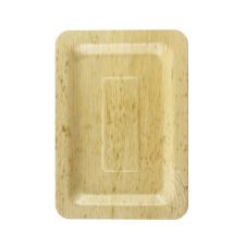 PacknWood 210BBOUA20, 8x5.5x0.45-Inch Rectangular Bamboo Leaf Double Layer Plate, 100/CS