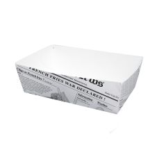 PacknWood 210BCNEWS850, 6.5x5x1.9-Inch Corrugated Cardboard Box with Newspaper Print, 400/CS