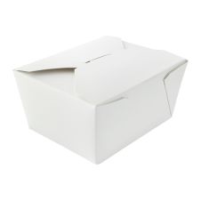 PacknWood 210BIO1, 5x4.25x2.5-Inch White Take-Out Meal Box, 450/CS
