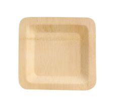 PacknWood 210BVNER7SQ1, 7x7x0.4-Inch Bamboo Veneer Square Plate, 50/CS