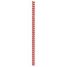 PacknWood 210CHP19CHR, 7.75x0.23-Inch Red & White Design Paper Straws - Unwrapped, 3000/CS