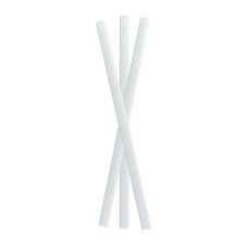 PacknWood 210CHP8WHW, 7.75-Inch Solid White Smoothie Paper Straws - Wrapped, 3000/CS