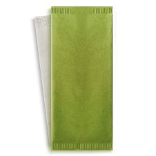 PacknWood 210CVPOCV, 4.3x10-Inch Green Cutlery Paper Bag with White Napkin 2-Ply, 500/CS